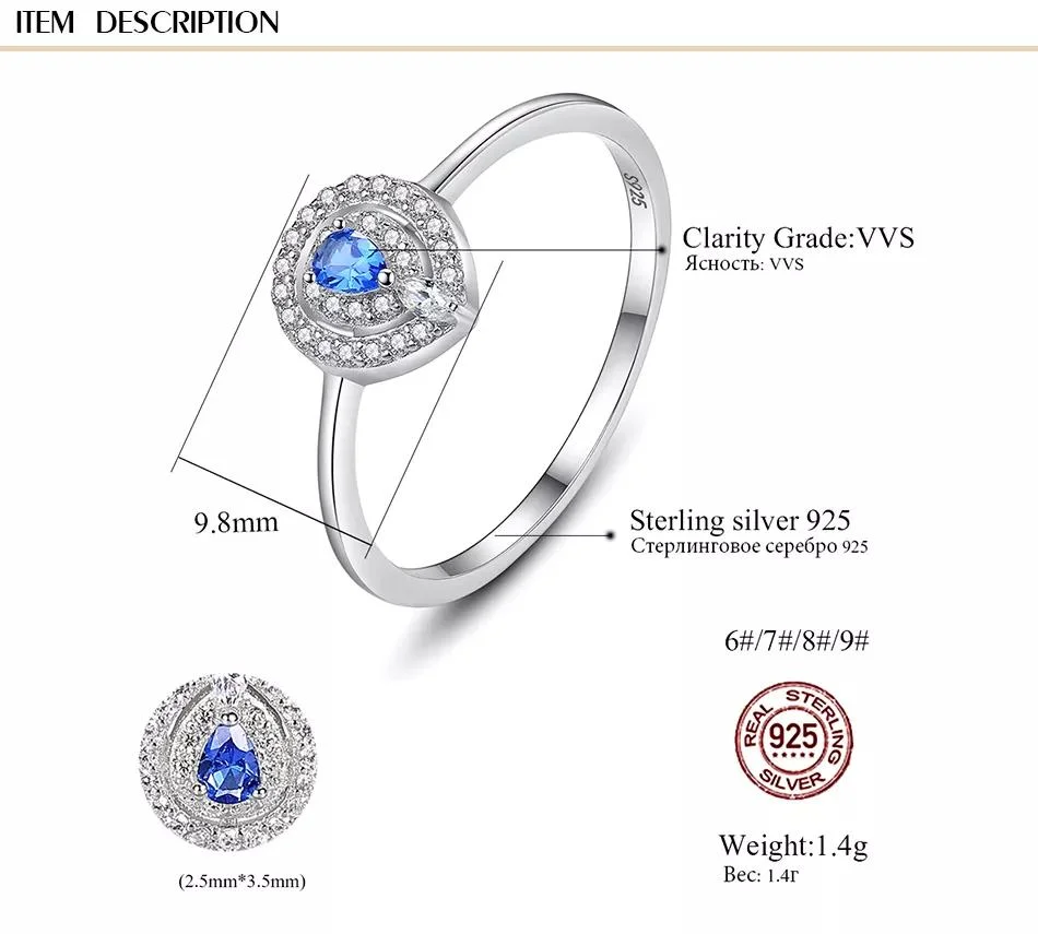 Sterling Silver 925 Evil Eye Luxury Jewelry Fashion New Spring Sliver Dainty Ring