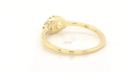 Joias de opala de olho maligno de ouro 18 quilates estilo novo 925 joias da moda anéis de zircônia cúbica (RG85316)